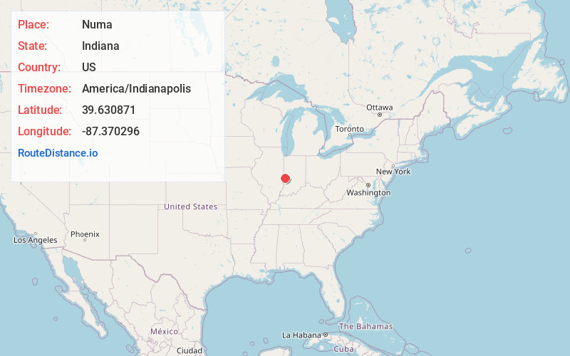 Map of Numa