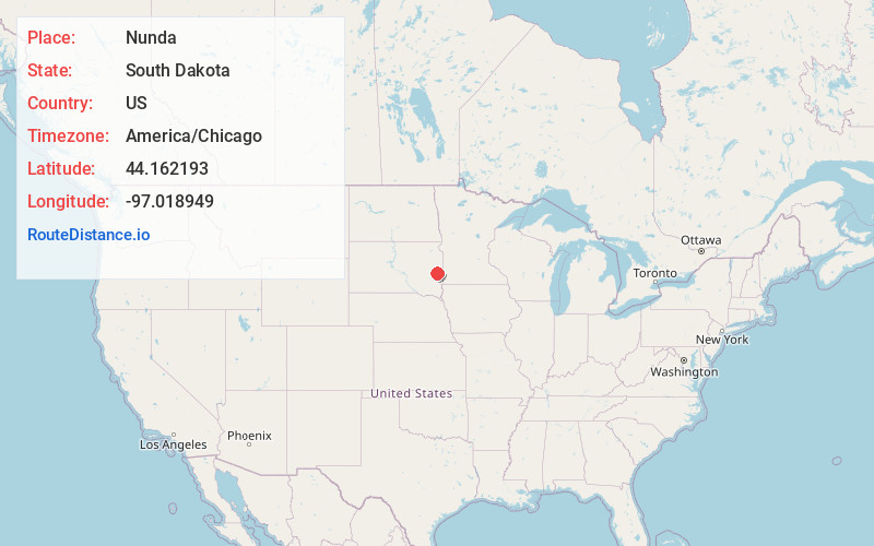 Map of Nunda