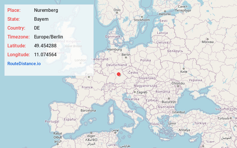Map of Nuremberg