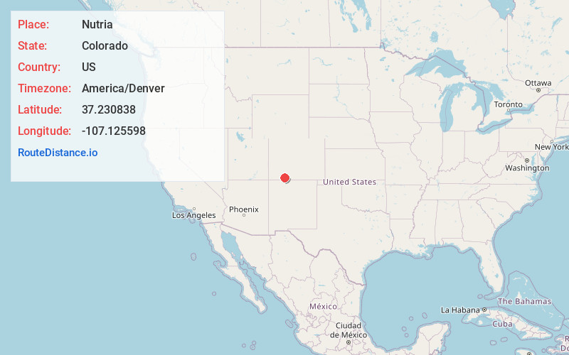Map of Nutria
