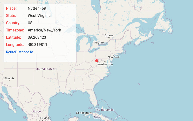 Map of Nutter Fort