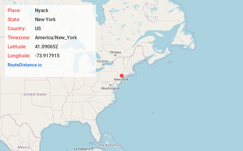 Map of Nyack