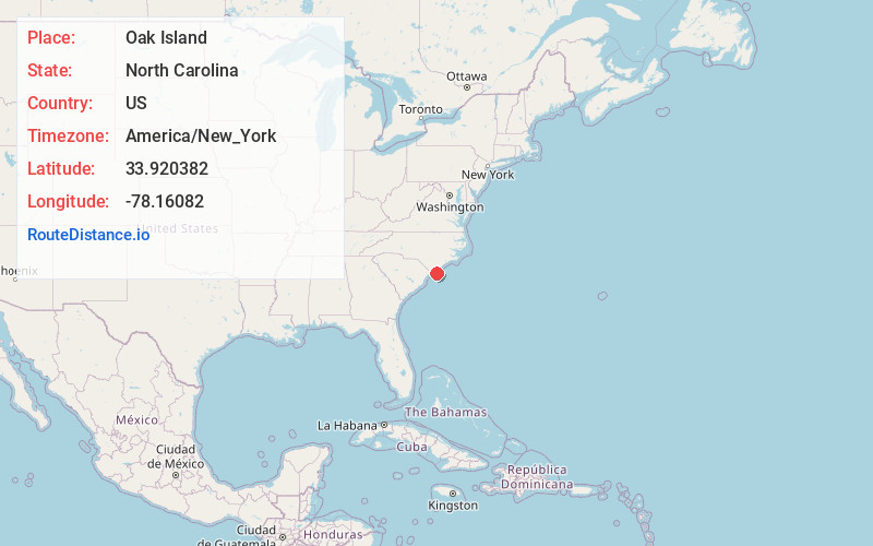 Map of Oak Island