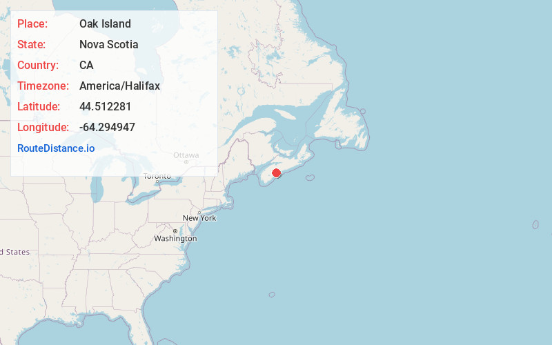 Map of Oak Island