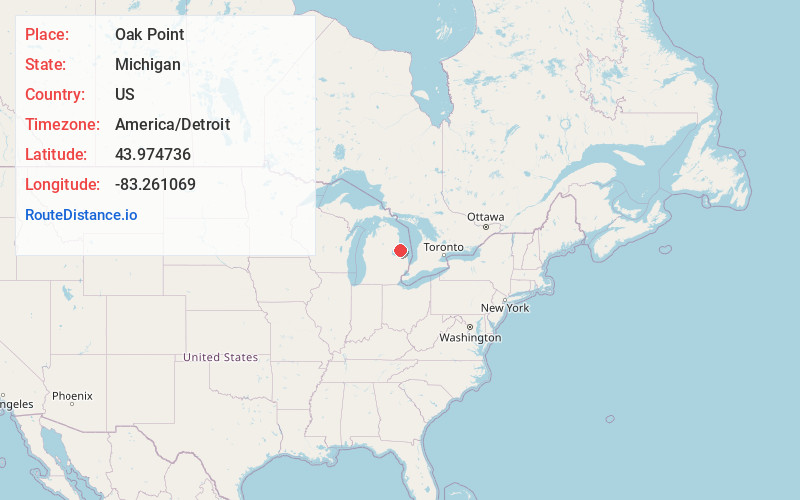Map of Oak Point