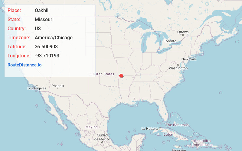 Map of Oakhill