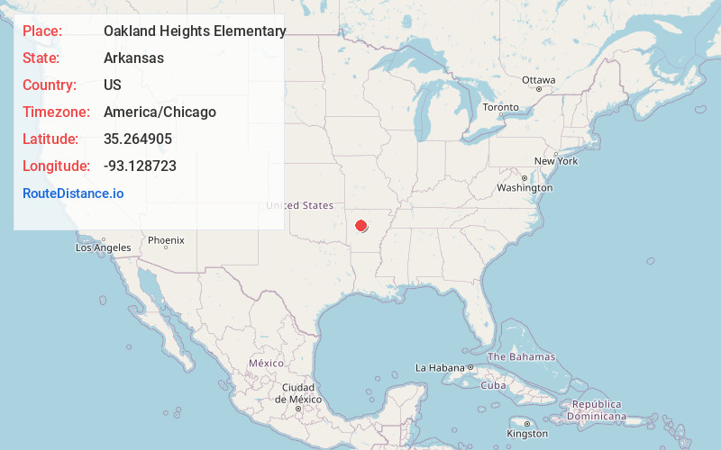 Map of Oakland Heights Elementary