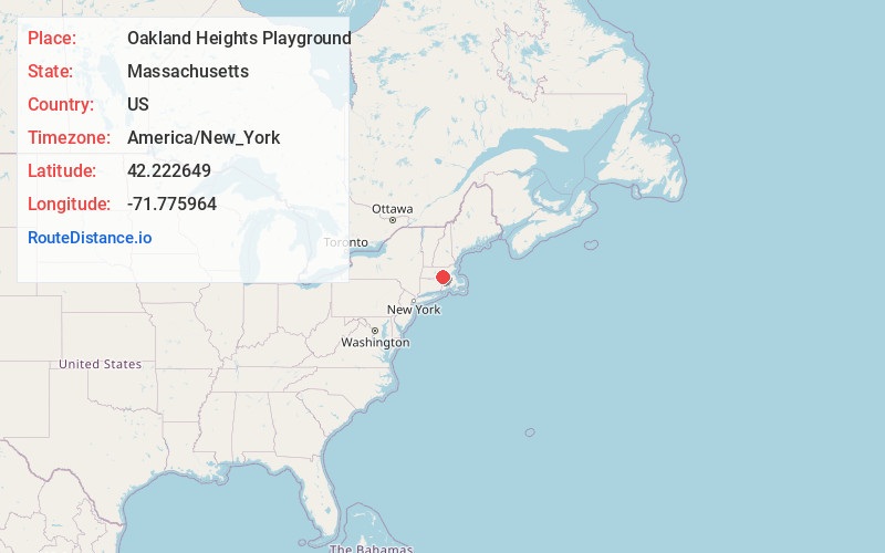 Map of Oakland Heights Playground