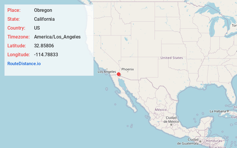 Map of Obregon