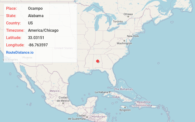 Map of Ocampo