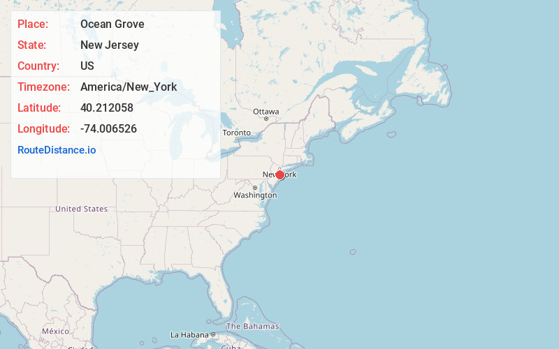 Map of Ocean Grove