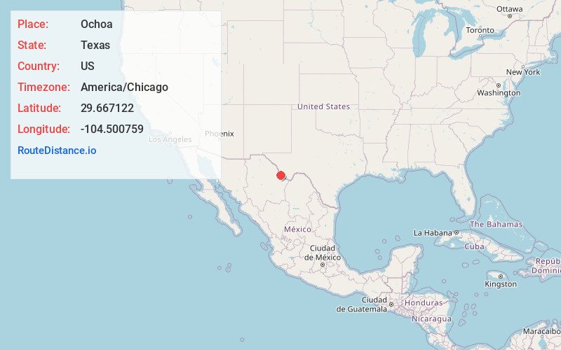 Map of Ochoa