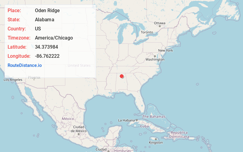 Map of Oden Ridge