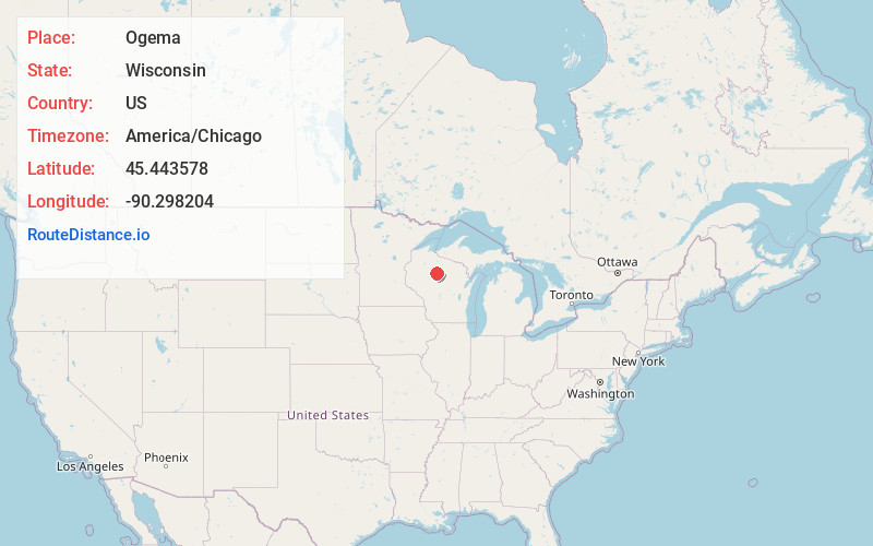 Map of Ogema