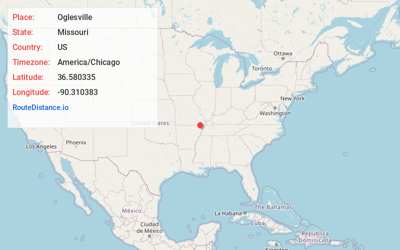 Map of Oglesville