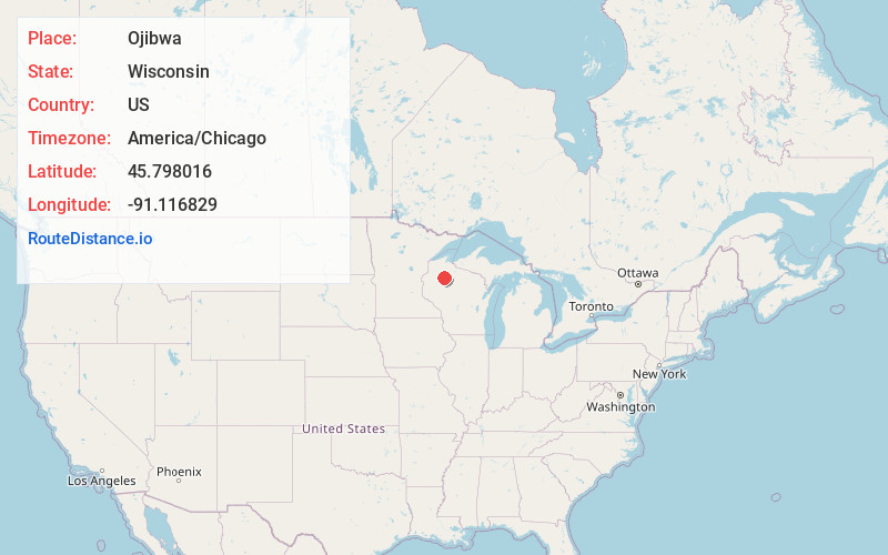 Map of Ojibwa