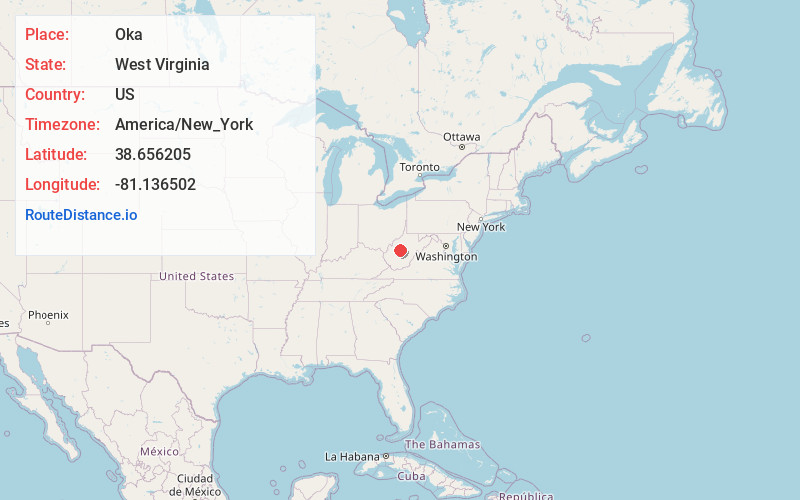 Map of Oka