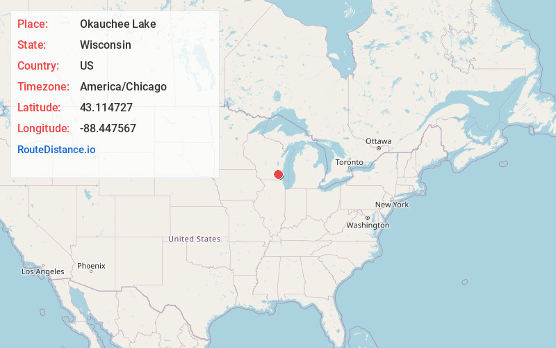 Map of Okauchee Lake