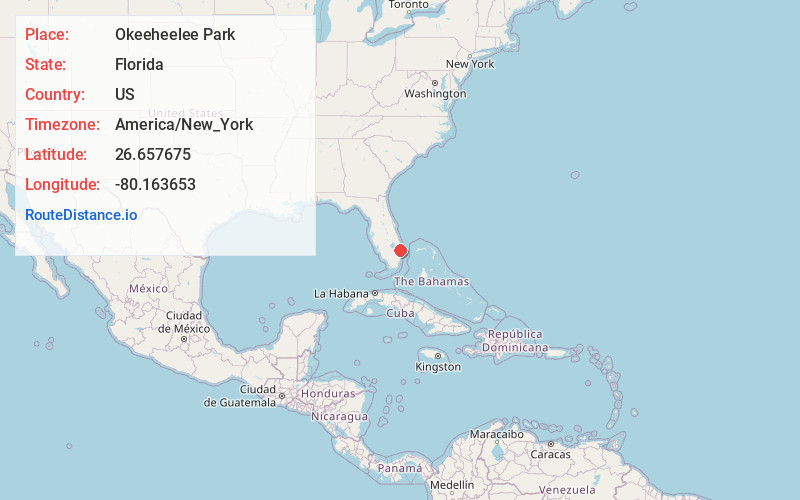 Map of Okeeheelee Park