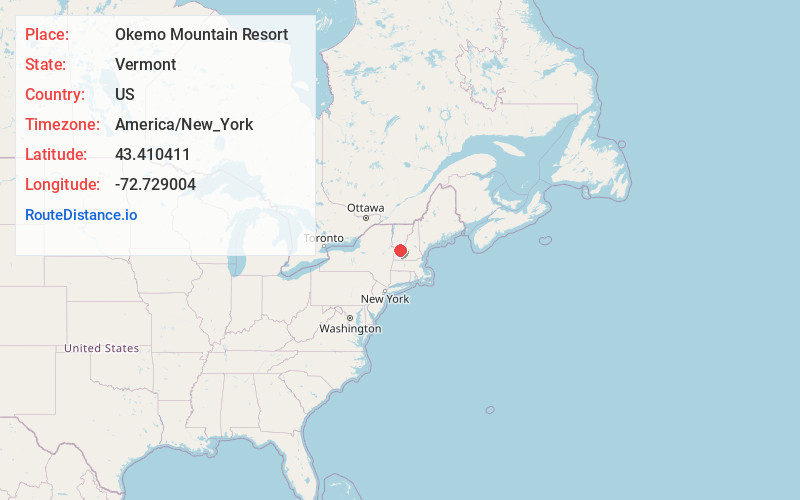 Map of Okemo Mountain Resort