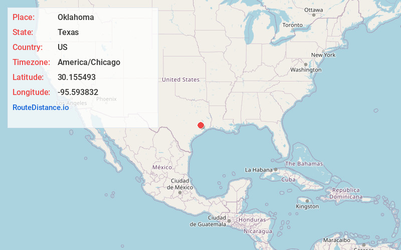 Map of Oklahoma
