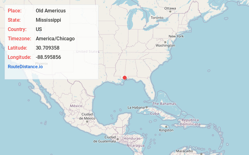 Map of Old Americus
