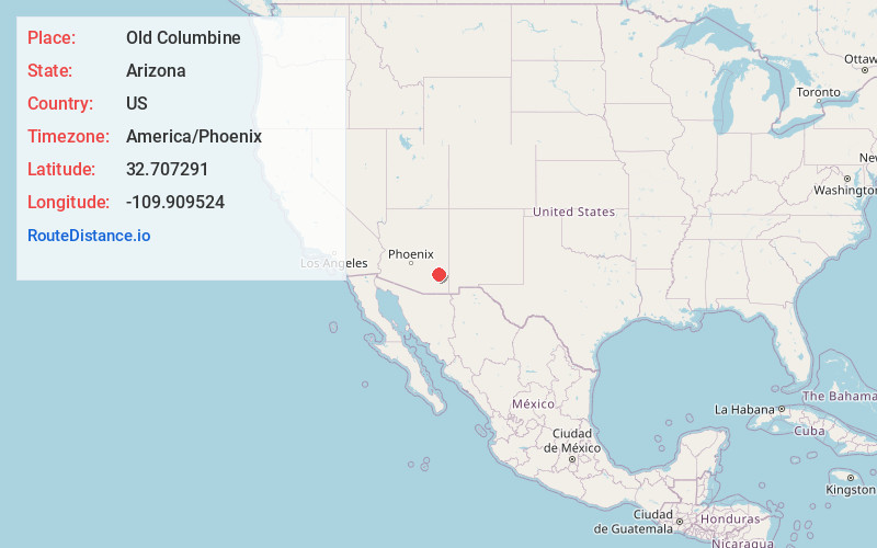Map of Old Columbine