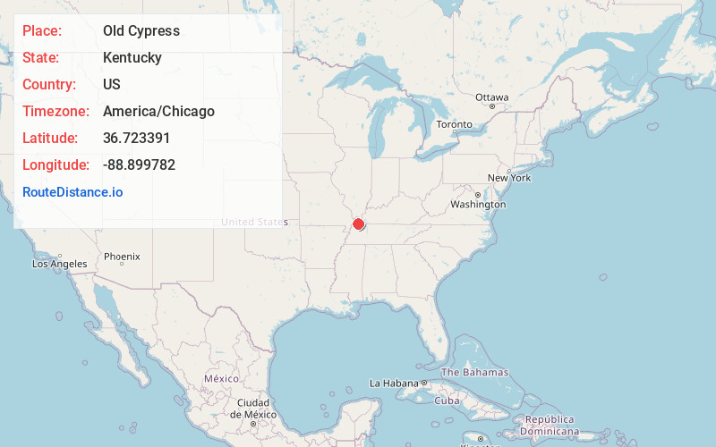 Map of Old Cypress