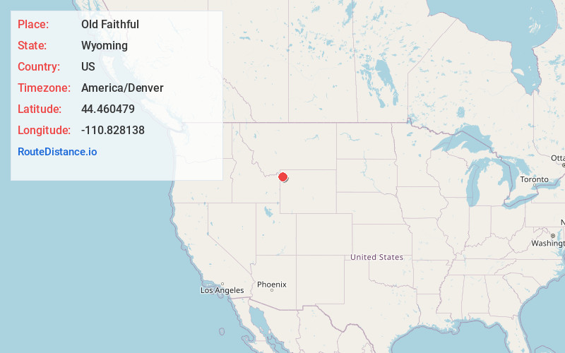 Map of Old Faithful