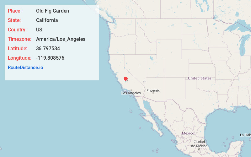 Map of Old Fig Garden