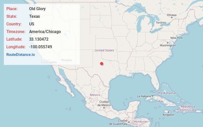 Map of Old Glory