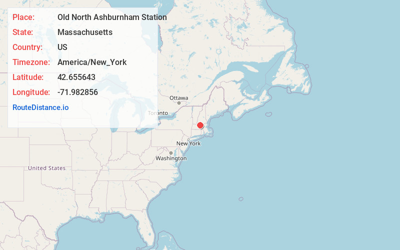 Map of Old North Ashburnham Station