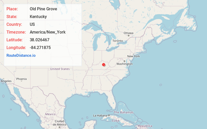 Map of Old Pine Grove
