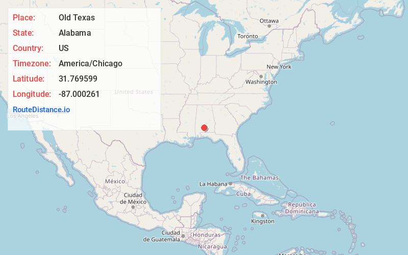 Map of Old Texas