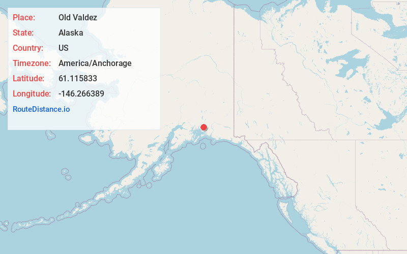 Map of Old Valdez