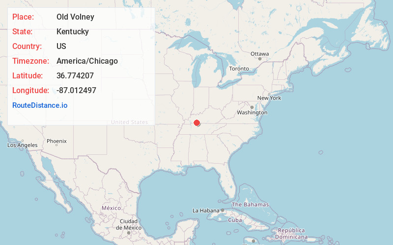 Map of Old Volney
