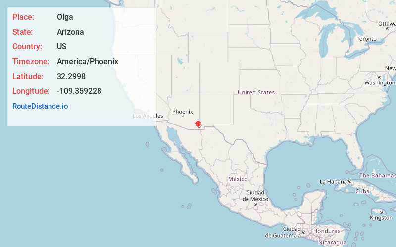 Map of Olga