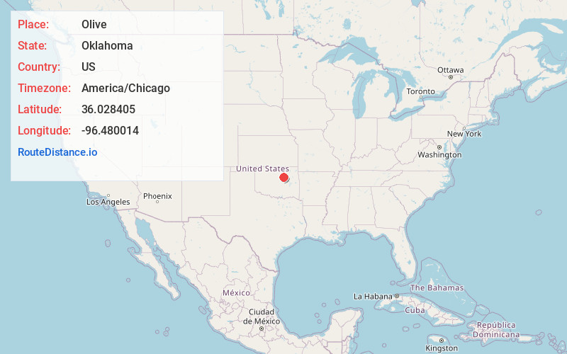 Map of Olive