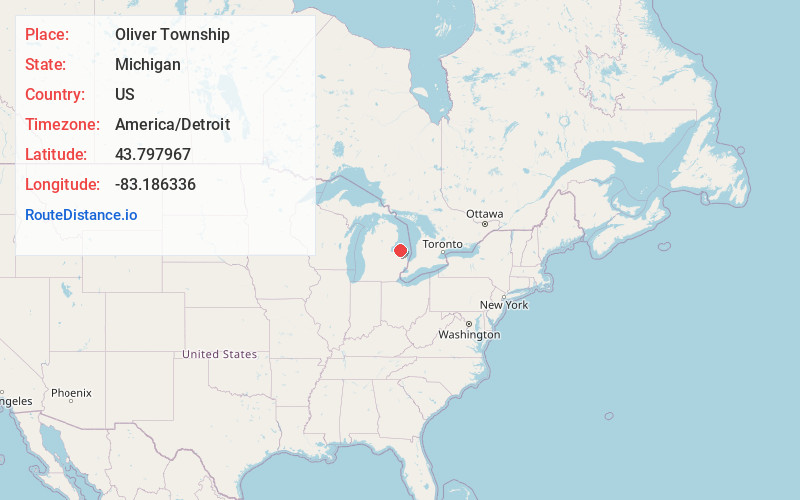 Map of Oliver Township