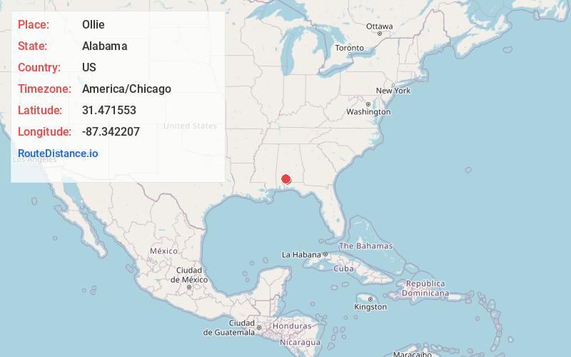 Map of Ollie