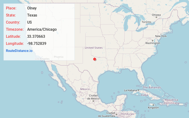 Map of Olney