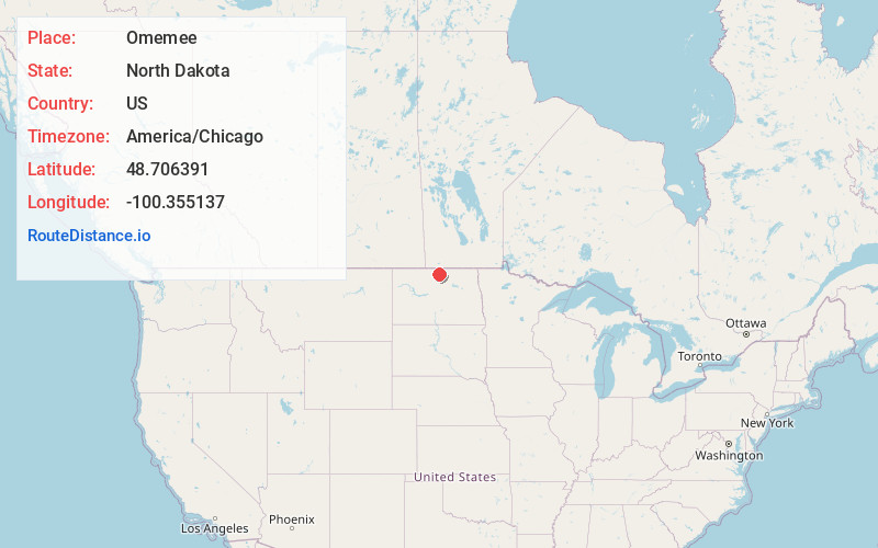 Map of Omemee
