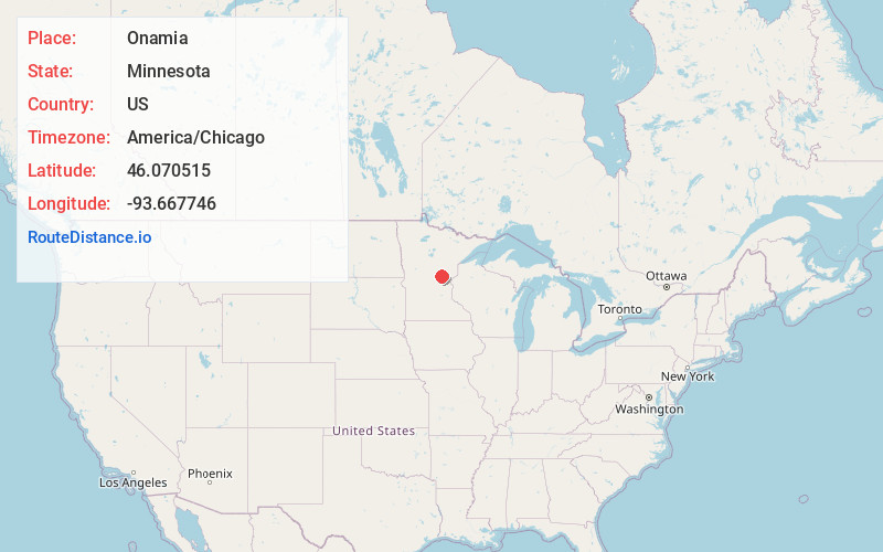 Map of Onamia