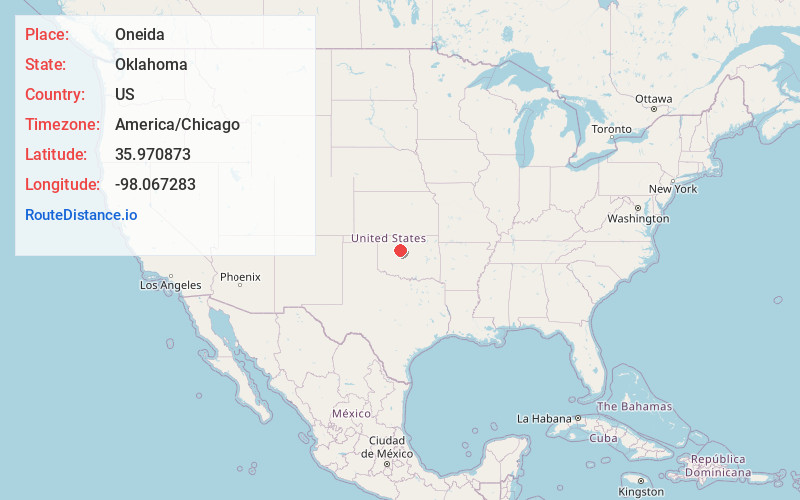 Map of Oneida