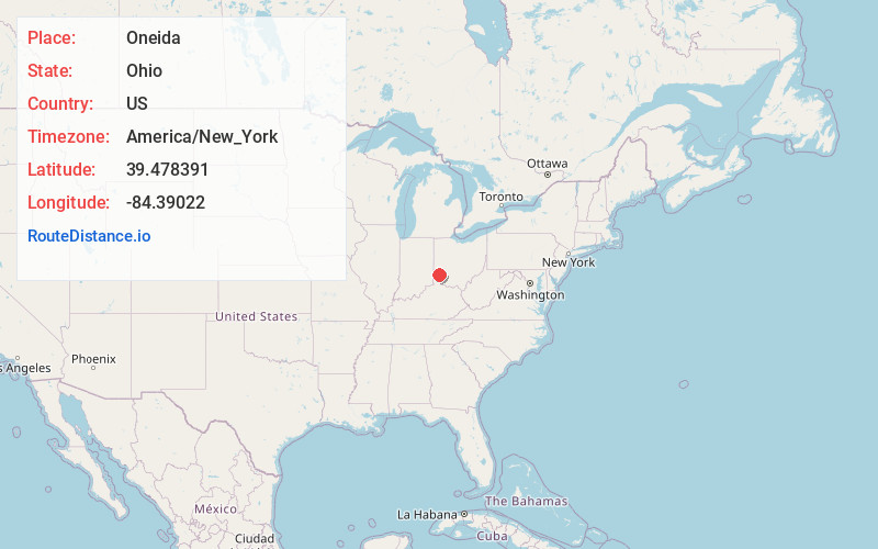 Map of Oneida