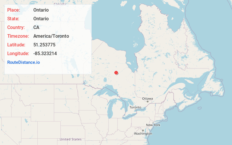 Map of Ontario