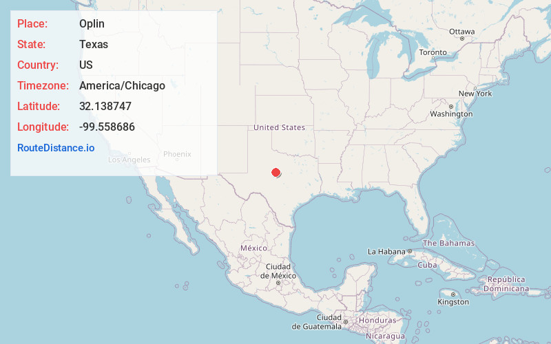 Map of Oplin