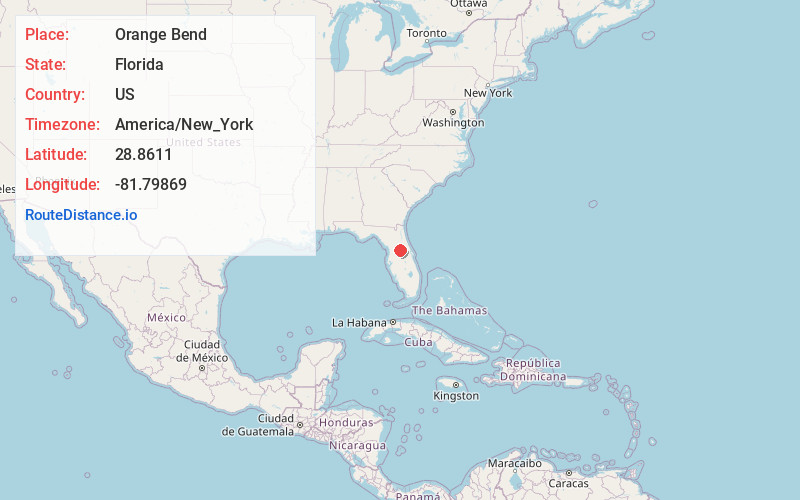Map of Orange Bend
