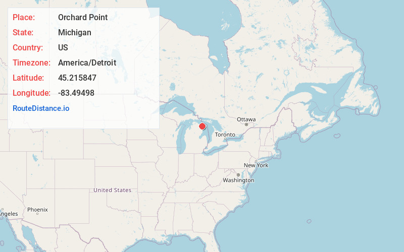 Map of Orchard Point