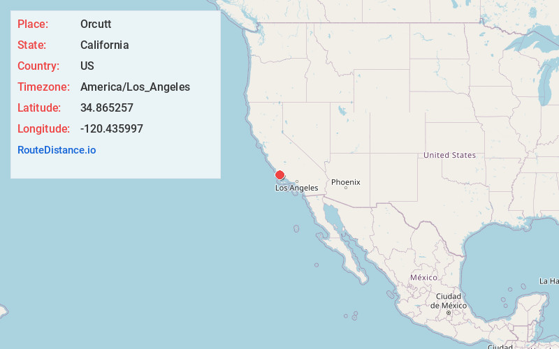 Map of Orcutt